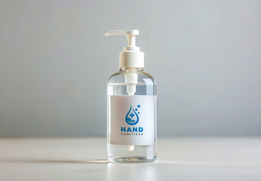 Hand Sanitizer Bottle Mockup Template