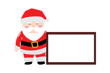 popular character santa claus on christmas day celebration with variant different pose