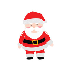 popular character santa claus on christmas day celebration with variant different pose