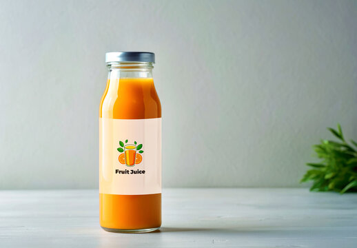 Juice Bottle Mockup Template