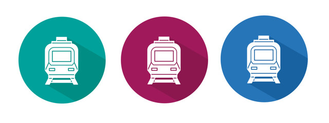 Icon for train vector illustration in flat.