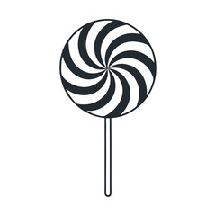 Lollipop Candy stick vector icon design