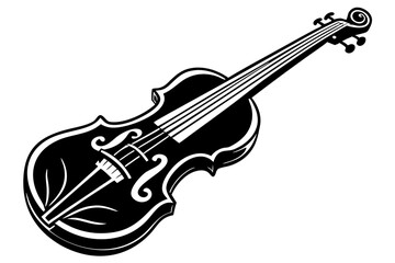 Obraz premium Beautiful Violin vector art and illustration