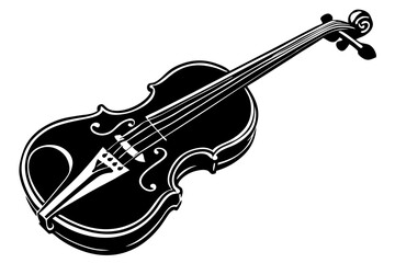 Obraz premium Beautiful Violin vector art and illustration