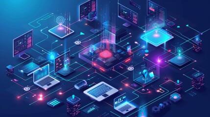 Incident management, business technology concept. Operational excellence in IT operations. Process of efficiently identifying, diagnosing and resolving unexpected problems that occur in IT systems.
