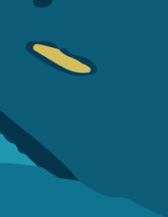 flalt abstract background with untidy waves Illustration. for poster and banner