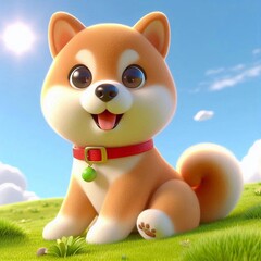 3D Shiba Inu