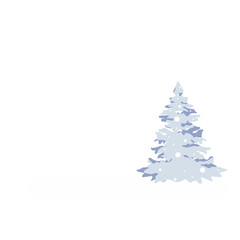 Winter tree with snow 