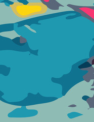 abstract background with untidy waves Illustration