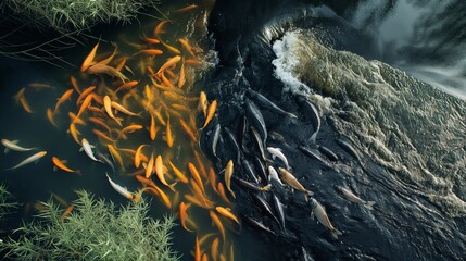 Obraz premium colorful painting for wallpaper