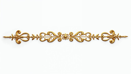 rnament elements, vintage gold floral designs