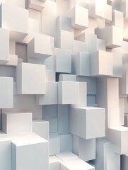 3D Cube Abstract Wall Art