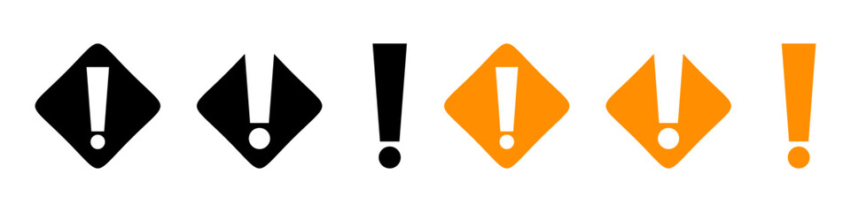 exclamation mark vector design, attention symbol icon, be careful, editable warning icon, stop