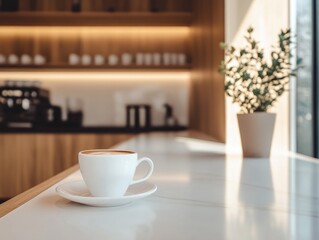 Obraz premium A Cozy Corner with a Cup of Coffee