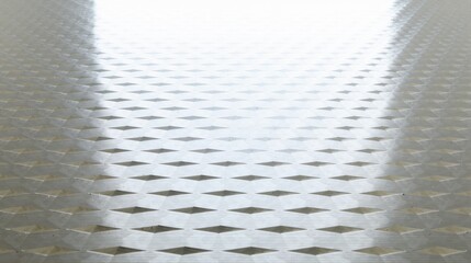 generative ai, Diamond Plate Metal Surface with Symmetrical Raised Patterns