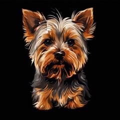 Fototapeta premium the AI Image Generator, Elegant Yorkshire Terrier