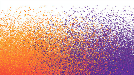 Halloween background, orange, purple noise pattern , grainy gradient noise texture, poster banner, backdrop abstract design, digital flow