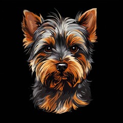 Fototapeta premium the AI Image Generator, Elegant Yorkshire Terrier