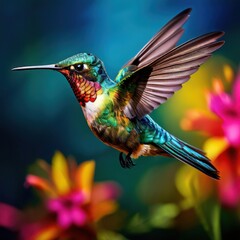Obraz premium the AI Image Generator, hummingbird in flight