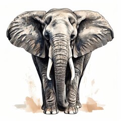 Fototapeta premium the AI Image Generator, Portrait of an elephant head