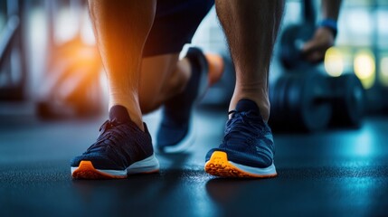 Fitness injury during a resistance training session, person pulling a muscle