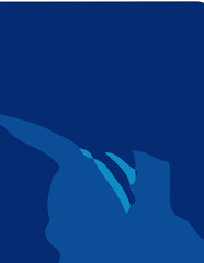 abstract background with untidy waves Illustration