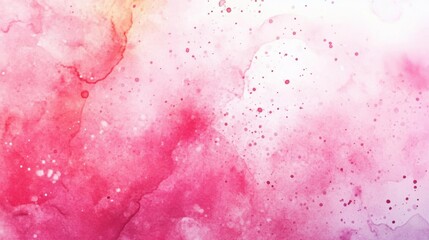 Obraz premium Soft watercolor gradient in shades of pink with subtle splashes and textures, creating a light and dreamy background.