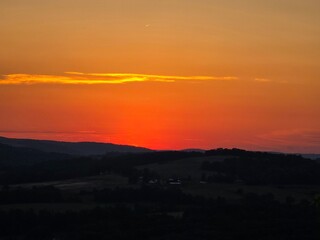 Sunset over mountain
