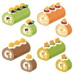 和風ロールケーキセット