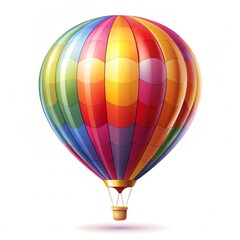 Fototapeta premium hot air balloon isolated