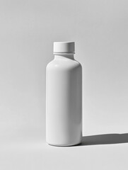White Bottle Mockup for Product Design