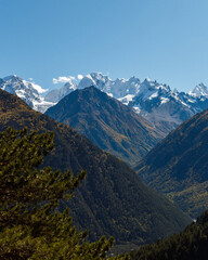 Naklejka premium landscape in the mountains