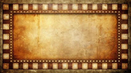 Film strip frame texture overlay with a vintage aesthetic , retro, cinema, film, reel, tape, movie, texture, background