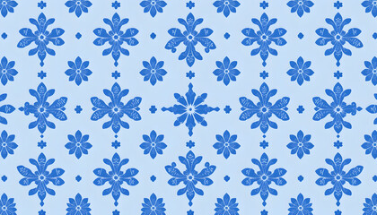 Delft Blue painted pattern texture isolated with white highlights, png