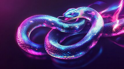 Fototapeta premium Neon Snake
