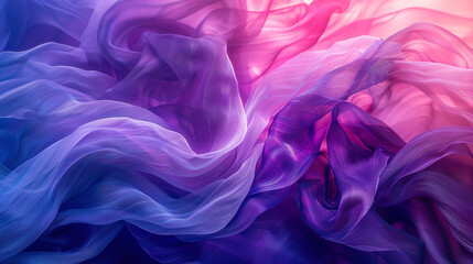 Fototapeta premium Delicate fabric petal with transparent texture