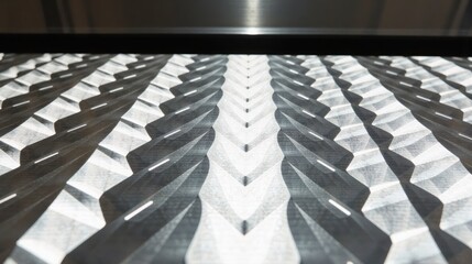 generative ai, Diamond Plate Metal Surface with Symmetrical Raised Patterns