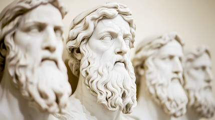 Naklejka premium Intricate Marble Sculptures for Luxury Home Design