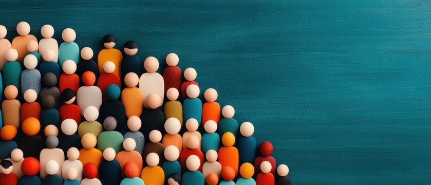 Diverse community gathering