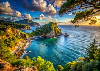 Captivating Peninsula Portrait Photography with Stunning Coastal Views and Natural Light