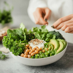Vibrant Buddha Bowl: A Wholesome Nourishing Meal