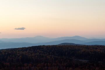 Obraz premium sunrise over the mountains