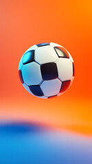 Obraz premium Racing soccer in motion