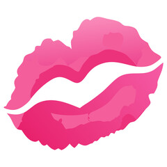 Lips Watercolor Painting