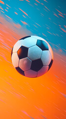 Obraz premium Racing soccer in motion