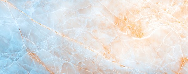 Fototapeta premium Elegant marble texture featuring soft white tones and golden veins, perfect for backgrounds and design projects.
