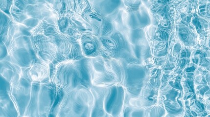 Obraz premium Abstract Water Surface Texture Blue Ripples Liquid Background