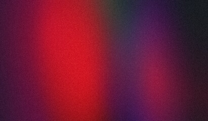 Grainy gradient with vibrant color flow shaped background, red purple abstract noise texture backdrop design, bright, shine, glowing colors, copy space.