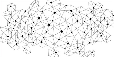 abstract connected dots. network connection of lines and dots, vector illustration, modern.
