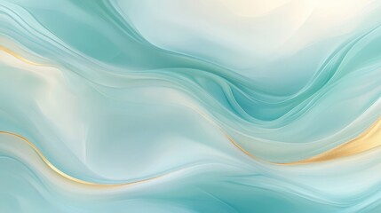 A blue and gold wave with a gold line in the middle. The blue and gold color scheme gives the image a calming and serene mood